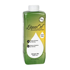 LiquaCel Ginger-Ale bottle provides convenient, low-volume protein support for daily recovery.