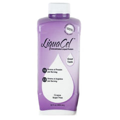 LiquaCel grape-concentrated liquid protein bottle provides quick, convenient daily protein support.