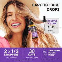 USA-made Biotin & Collagen supplement label