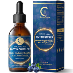 Liquid Biotin 20000mcg & Collagen Drops bottle (2 oz)
