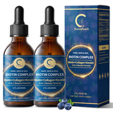 Front view of Liquid Biotin & Collagen Drops bottle (20000mcg, 4oz)