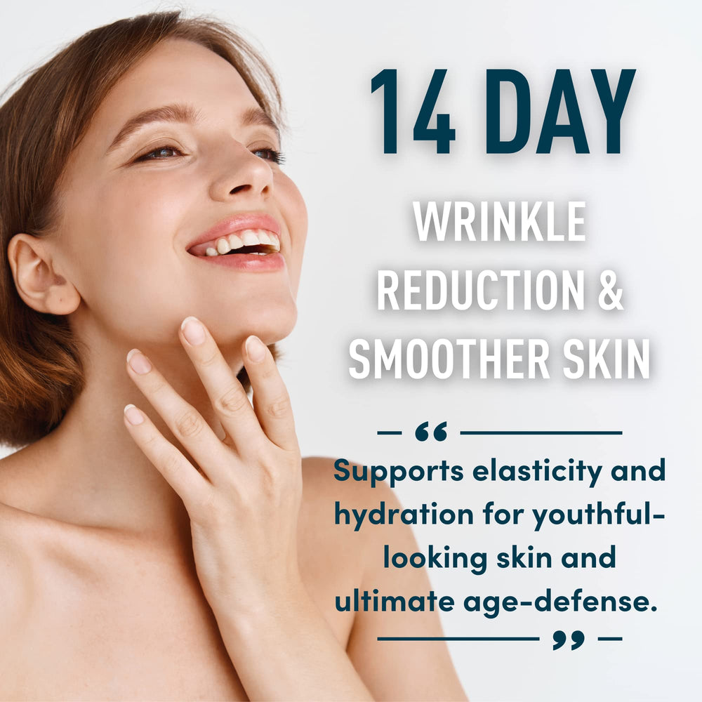 Label showing Biotin 10,000mcg and Collagen 5,000mcg