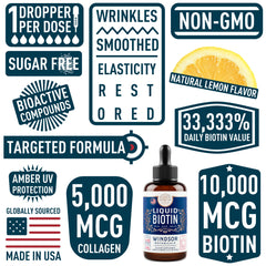 Skincare glow concept with biotin and collagen