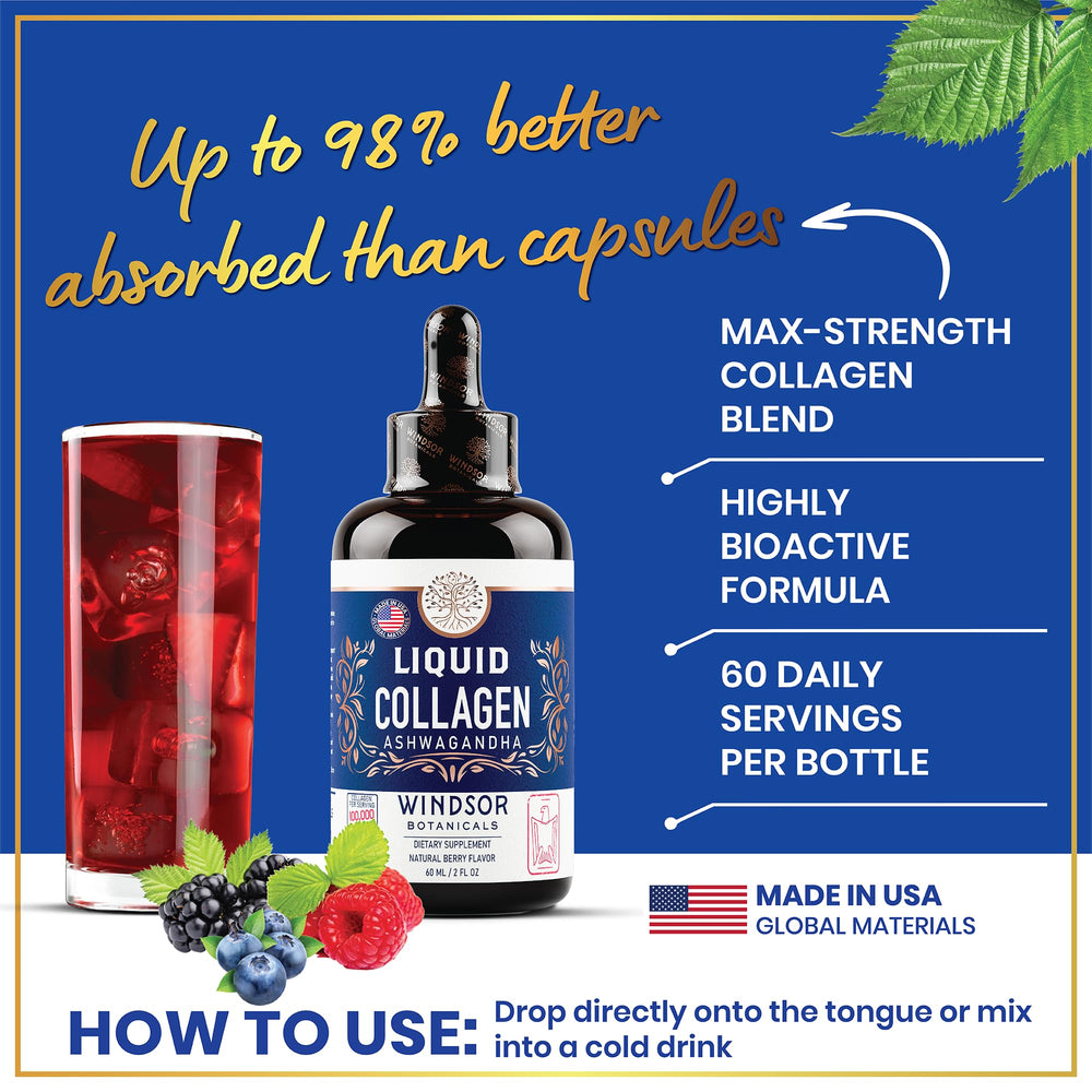 Dropper delivering liquid collagen dose