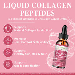 Close-up of hydrolyzed collagen peptide drops