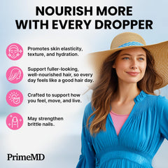 Two Biotin Liquid Drops bottles on a white background.