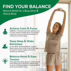 Back label of GABA L-Theanine Drops Berry bottle