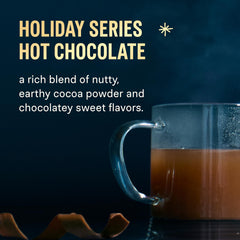 Limited edition holiday packaging for Hot Chocolate flavor