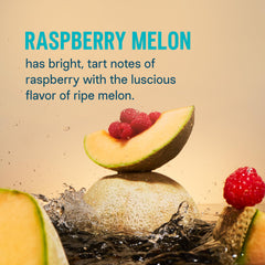 Pouring Raspberry Melon hydration powder into water