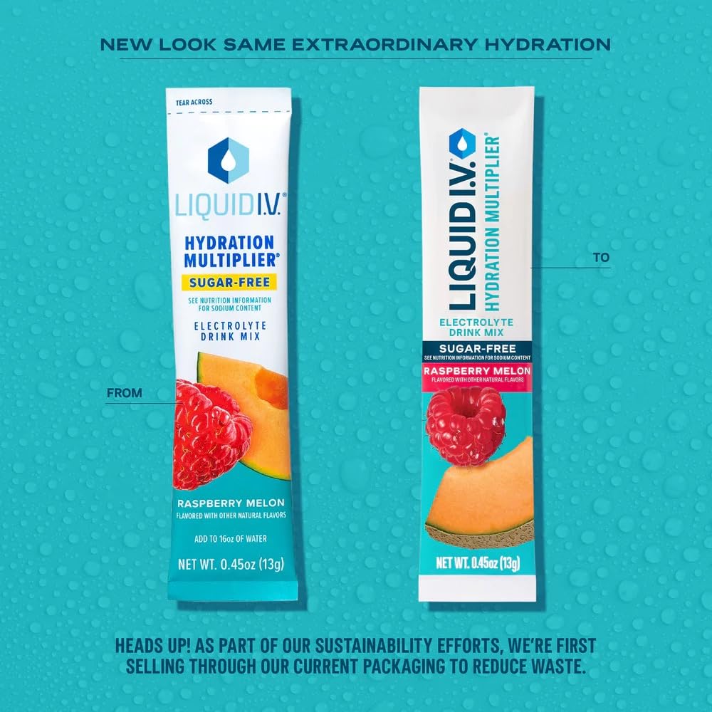 Hydration Multiplier Sugar-Free Raspberry Melon packaging front