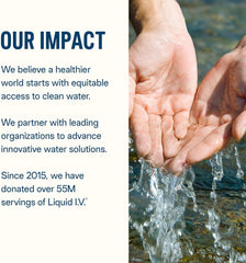 Liquid I.V. Impact donation emblem