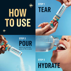 Liquid I.V. Hydration Multiplier Sugar-Free White Peach flavor, 12-stick packaging