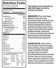 Nutrition facts label for Liquid IV Hydration Multiplier Variety Pack.