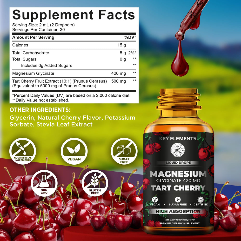 Serving size graphic showing up to 2 mL per day