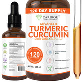 4oz bottle of Liquid Turmeric Curcumin with Bioperine
