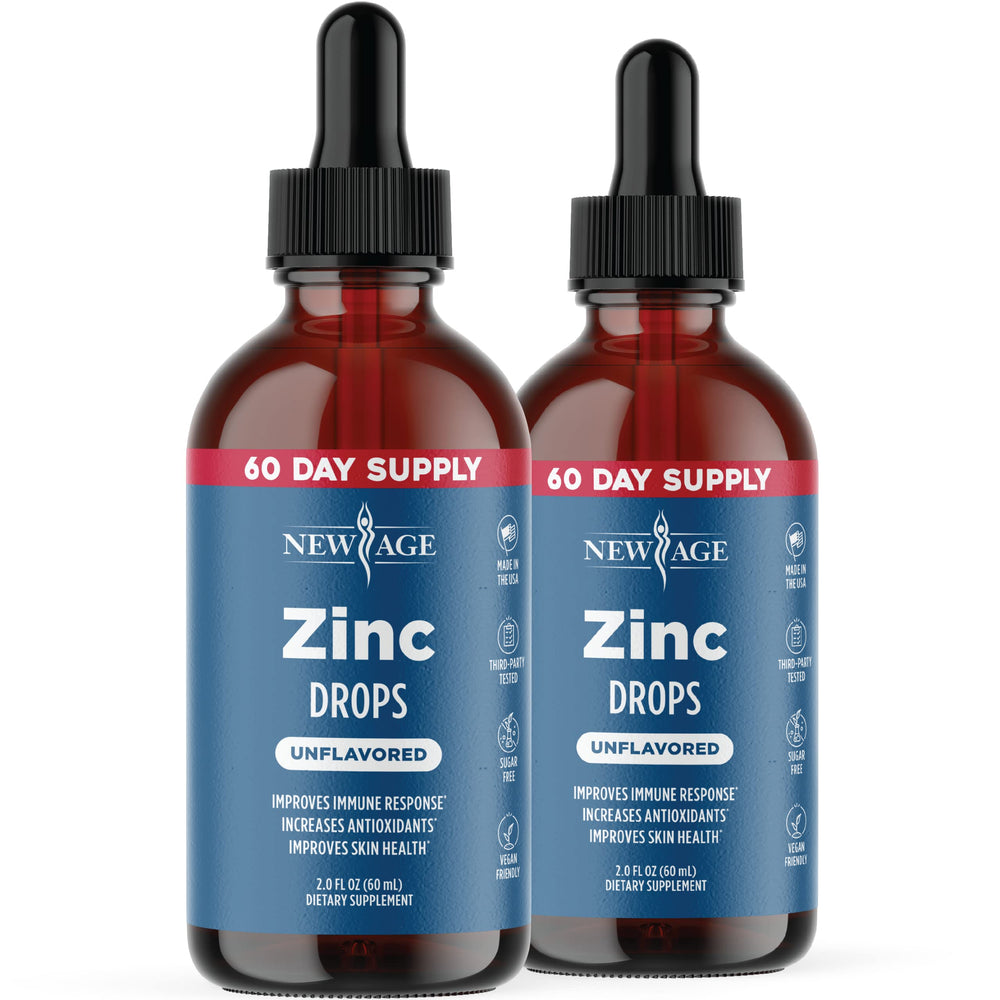 Liquid Zinc Drops bottle for all ages by NEW AGE