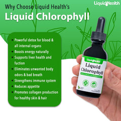 LIQUIDHEALTH Liquid Chlorophyll Drops ingredients label