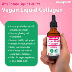 Organic Raspberry Melon flavor of LIQUIDHEALTH vegan collagen drops