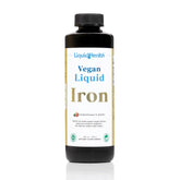 LIQUIDHEALTH vegan liquid iron bottle featuring SunActive and Ferrochel