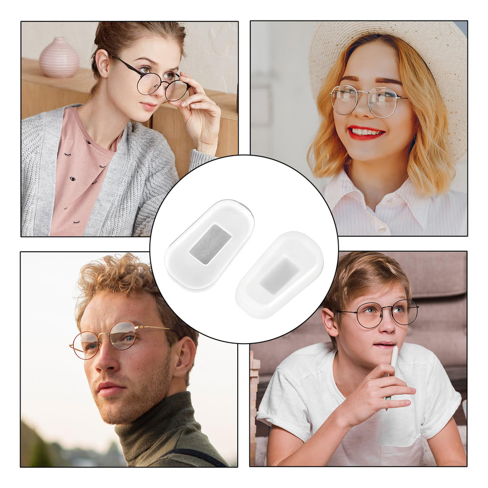 Packaging shows 10 pairs of white silicone nose pads