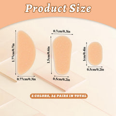 Value package showing 24 pairs of nose pads