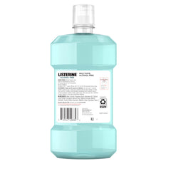 Usage instructions for Listerine Cool Mint Alcohol-Free Mouthwash