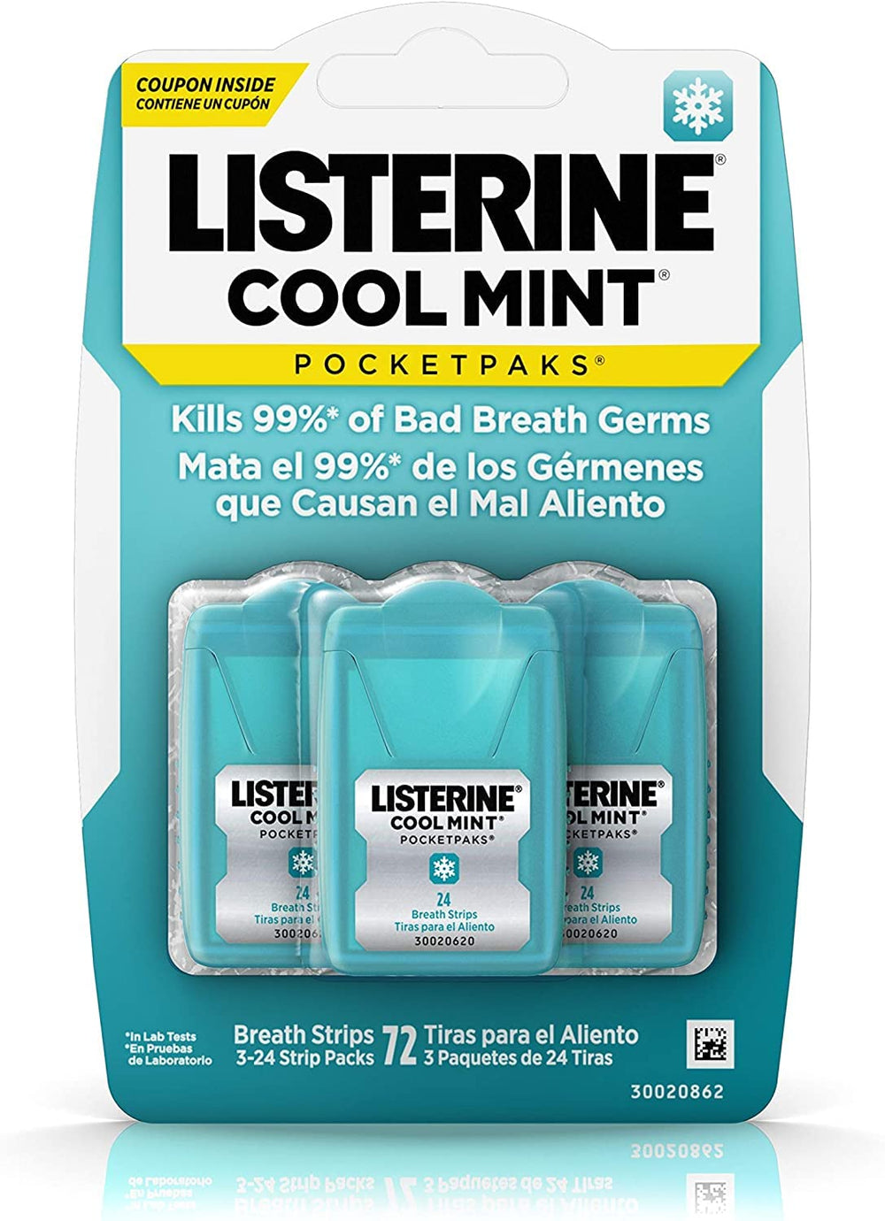 Lifestyle collection photo of Listerine Cool Mint Pocketpaks Breath Strips