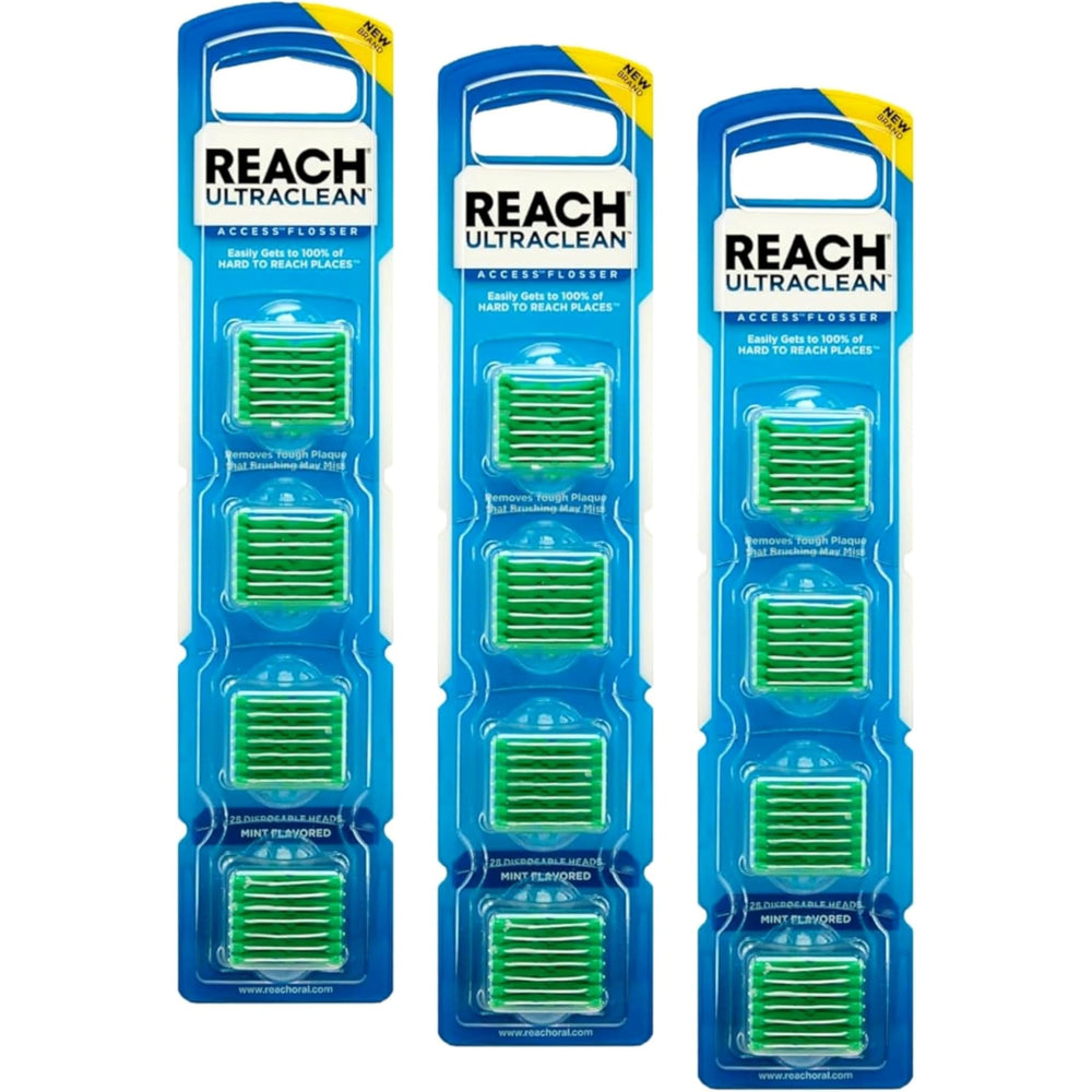 Mint-flavored refill heads for Listerine Ultraclean Access Flosser, 28-count per pack