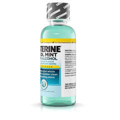 Ingredients back label of Listerine Zero Cavity Mouthwash
