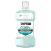 Listerine Clinical Solutions Enamel Strength Alpine Mint mouthwash bottle 500 mL