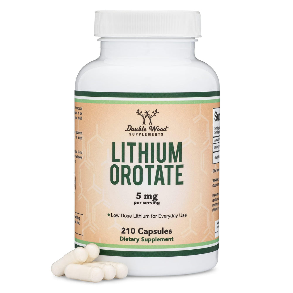 Lithium Orotate 5 mg - 210 capsules bottle