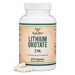 Lithium Orotate 5 mg - 210 capsules bottle
