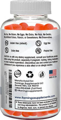 Serving suggestion: lithium orotate gummies on white surface