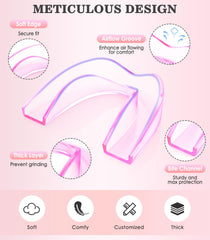 Magnifying mirror included with Litlcutie mouth guard packaging