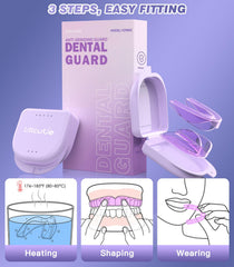 User trimming Litlcutie mouth guard to fit