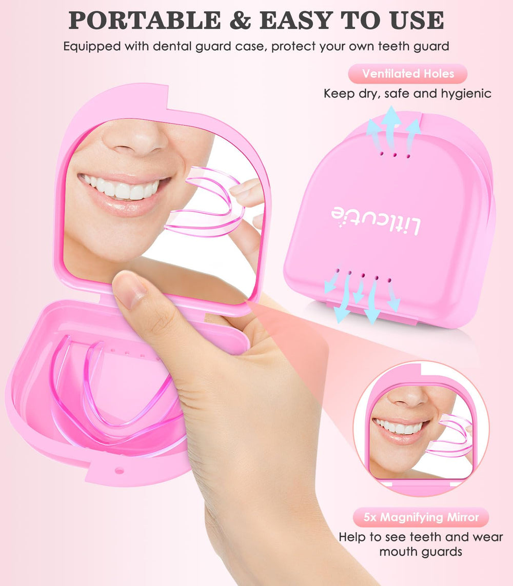 Close-up view of Litlcutie night guard for comfort