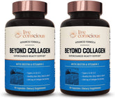 Live Conscious Beyond Collagen bottle with label