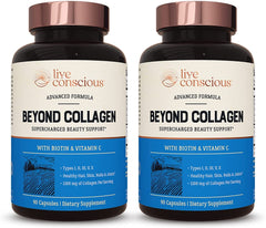Live Conscious Beyond Collagen bottle with label