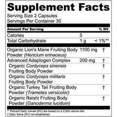Label highlighting cognitive support and immune health