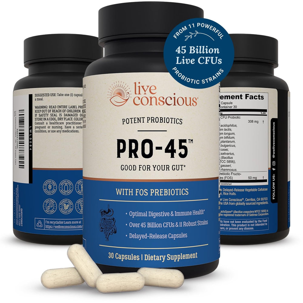 Dairy-free probiotic formula PRO45 with 60 capsules