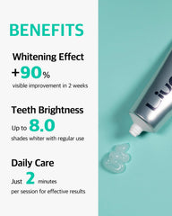 Whitening component: hydrogen peroxide in Live Orals toothpaste