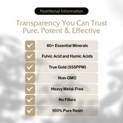 Texture of gold-infused Shilajit resin on spoon