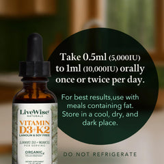 Dairy-free Vitamin D3+K2 5,000 IU product image