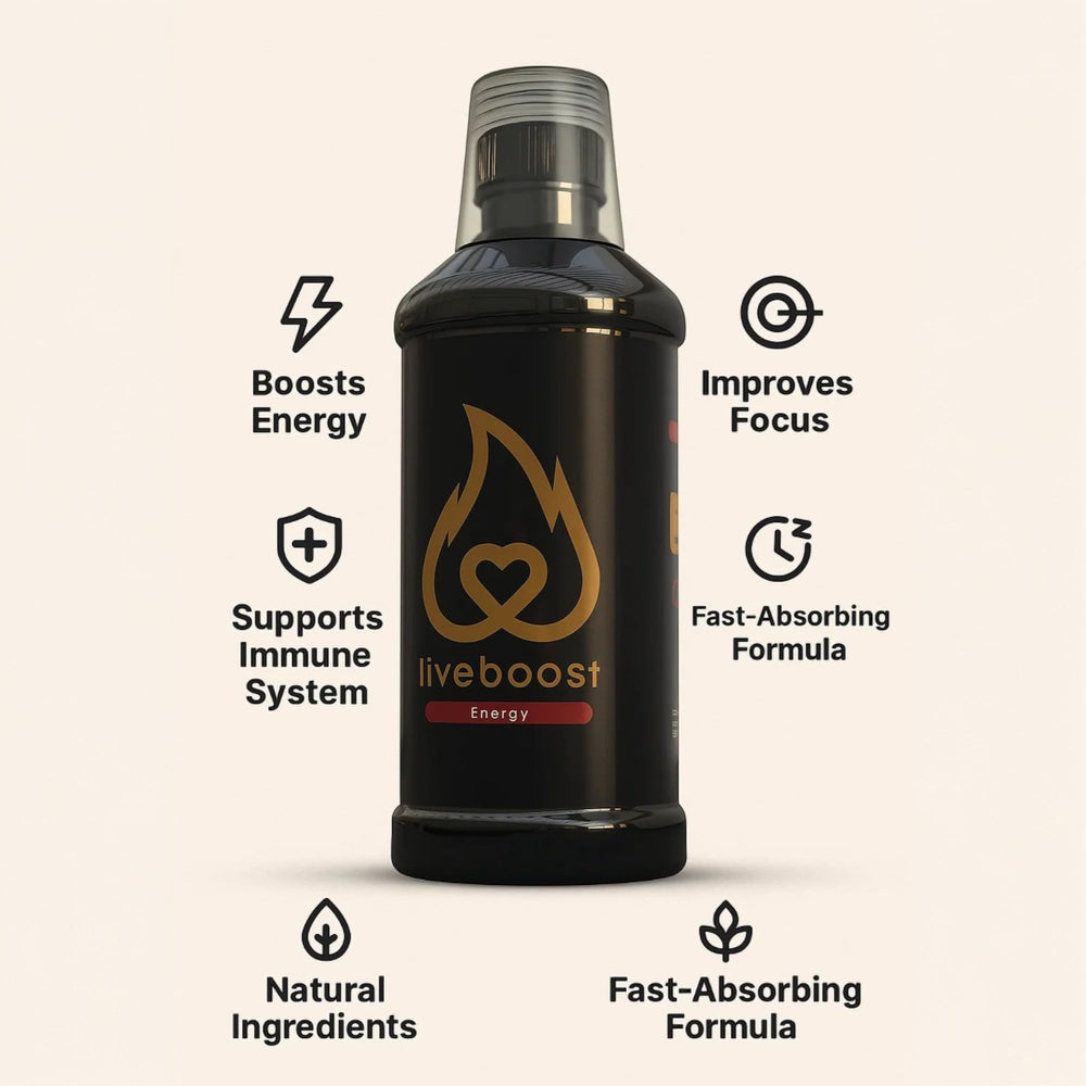 Nutrition label and key ingredients of LIVEBOOST