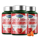 LIVEGIS CoQ10 200mg softgel bottle front view