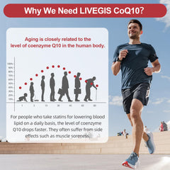 Illustration of heart health and daily energy benefits from CoQ10