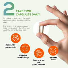 Close-up of magnesium glycinate and gluconate capsules