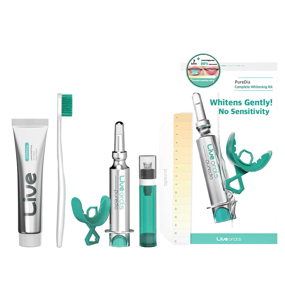 Close-up of 20g enamel-safe whitening toothpaste