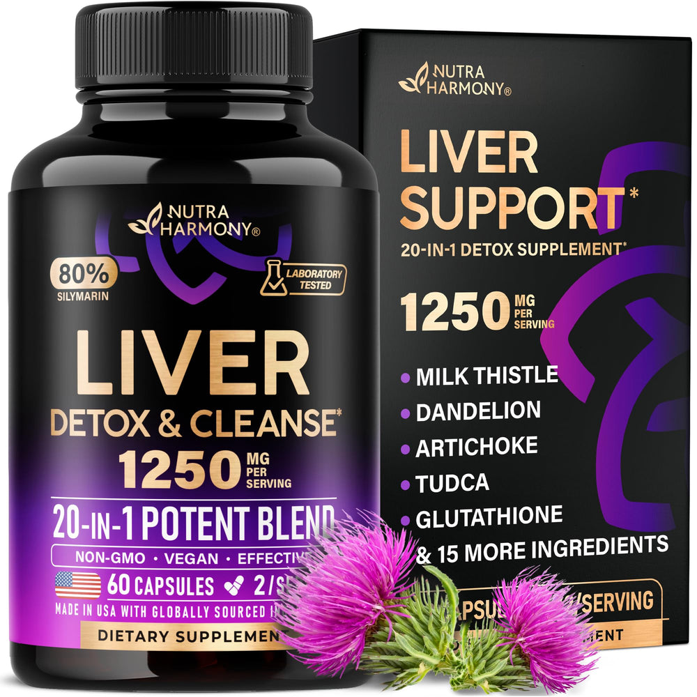 Bottle of Liver Cleanse Detox with Milk Thistle