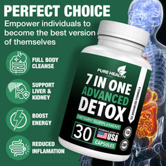 Illustration of liver detox and full-body cleansing